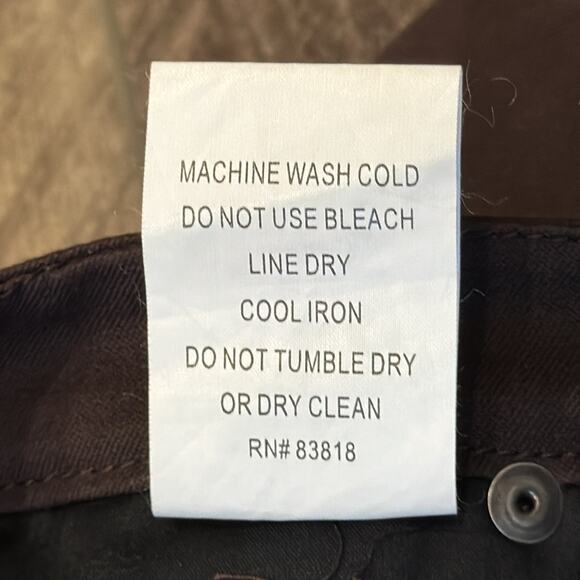 NWT AR Jeans Women's Megan Slim Straight Jeans Chocolate Size 12 - Picture 9 of 10